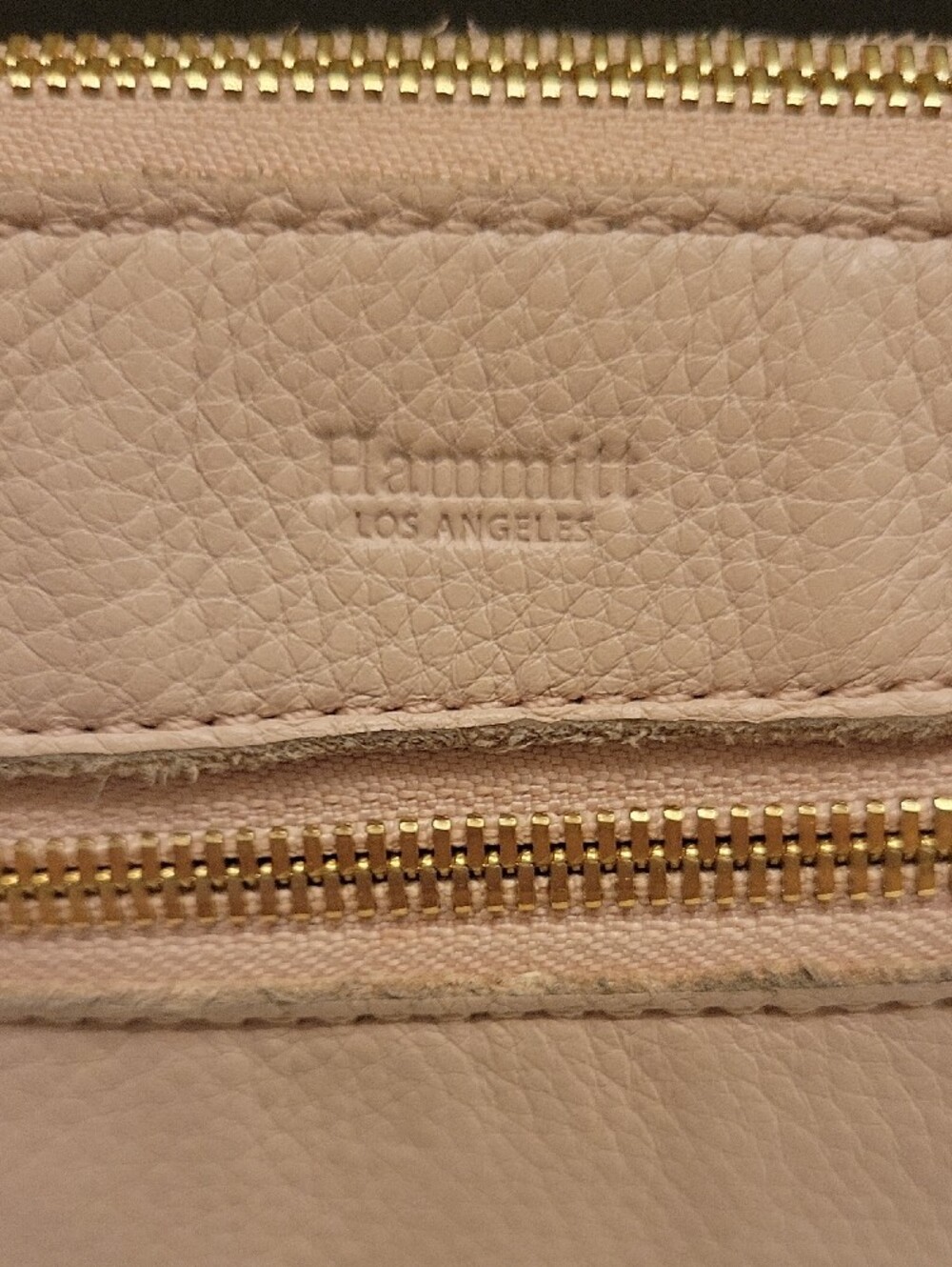 Hammitt Nash Blush Pink Leather Wristlet with Gold Hardware - Picture 2 of 16